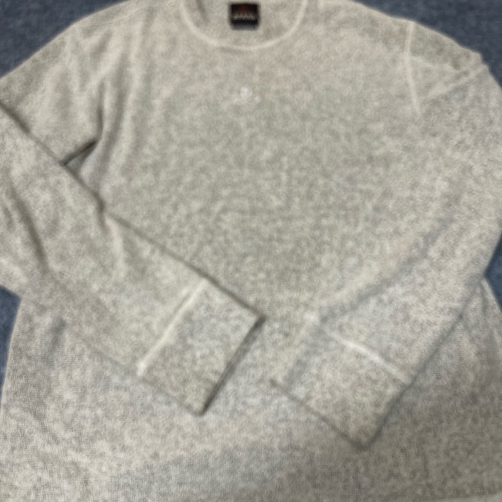 Prana Light Gray Crewneck Sweater
